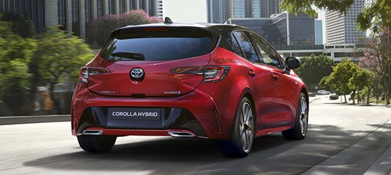 The family of Toyota Corolla hybrid electric cars